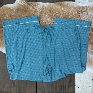 Victoria's Secret Teal Polka Dot Pajama Shorts Set